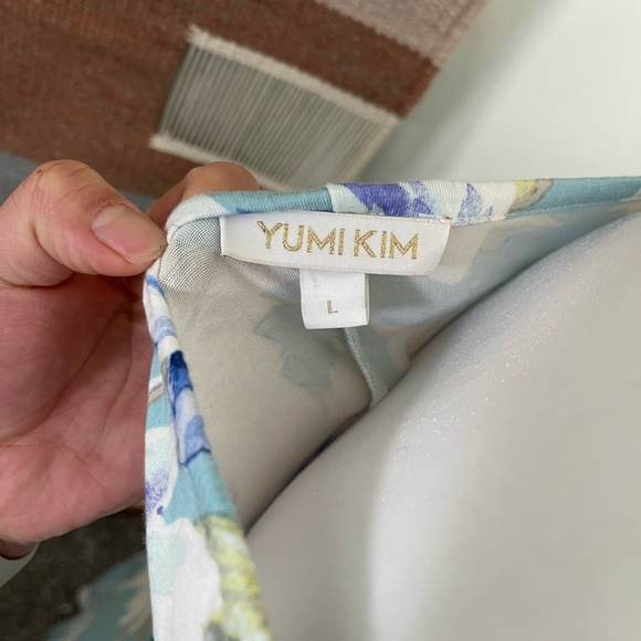 Yumi Kim Revolve Skip A beat Wanderlust Jade Floral A Line Midi Dress size L - Picture 6 of 7